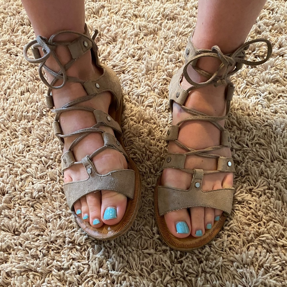 nordstrom tie-up sandals